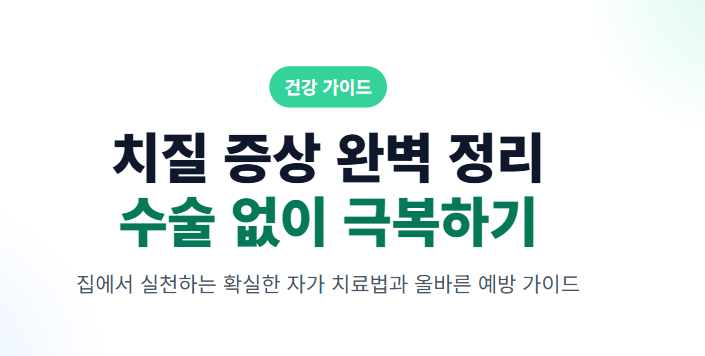 치질 증상