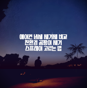 에어컨 냄새 제거제 비교 친환경 곰팡이 제거 스프레이 고르는 법