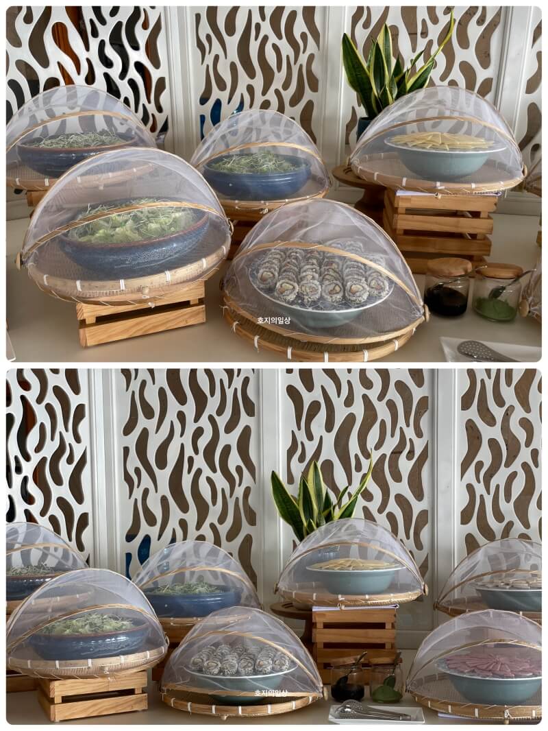 나트랑 미아 리조트 - 더 키친 조식 뷔페 콜드 푸드