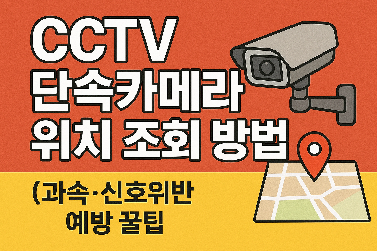 CCTV 단속카메라 위치 조회 방법 총정리 (과속&middot;신호위반 예방 꿀팁)