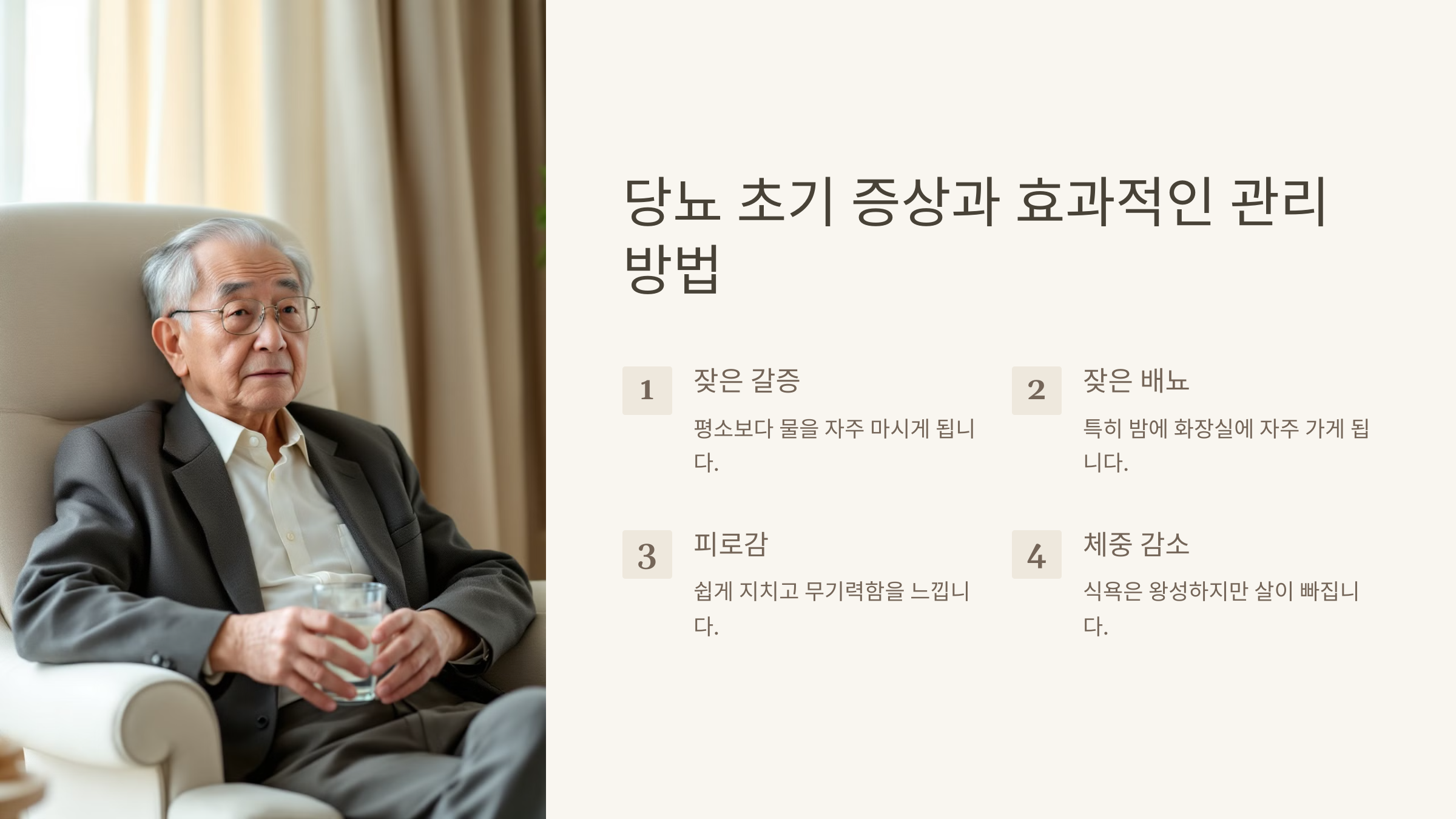 당뇨 초기증상과 관리 방법