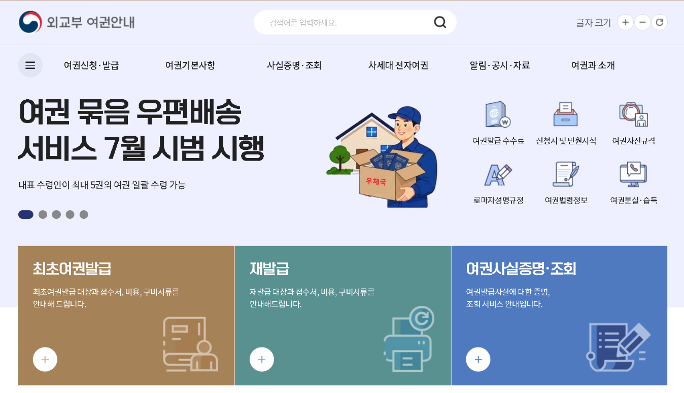 여권발급 기관, 기간, 준비물, 비용
