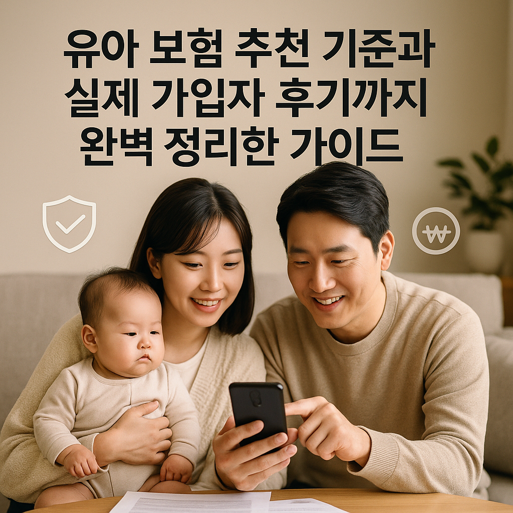 유아 보험 추천 기준과 실제 가입자 후기까지 완벽 정리한 가이드