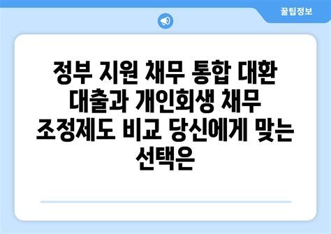 정부 지원 채무 통합