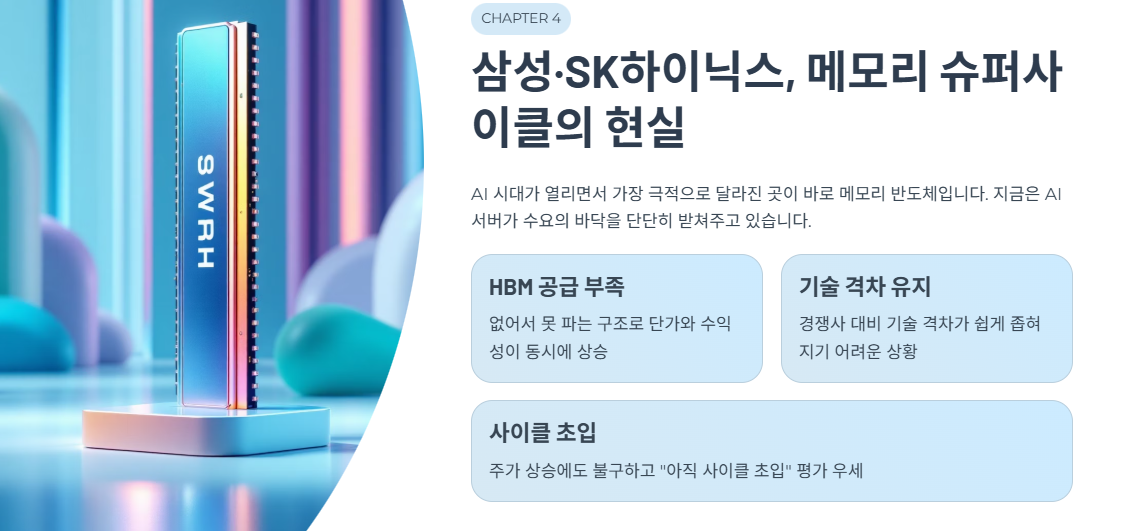 삼성&middot;SK하이닉스, 메모리 슈퍼사이클의 현실