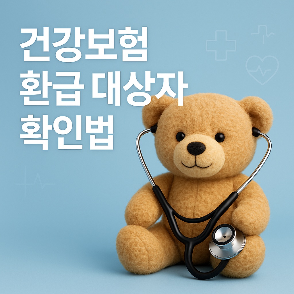 건강보험 환급 대상자 확인법