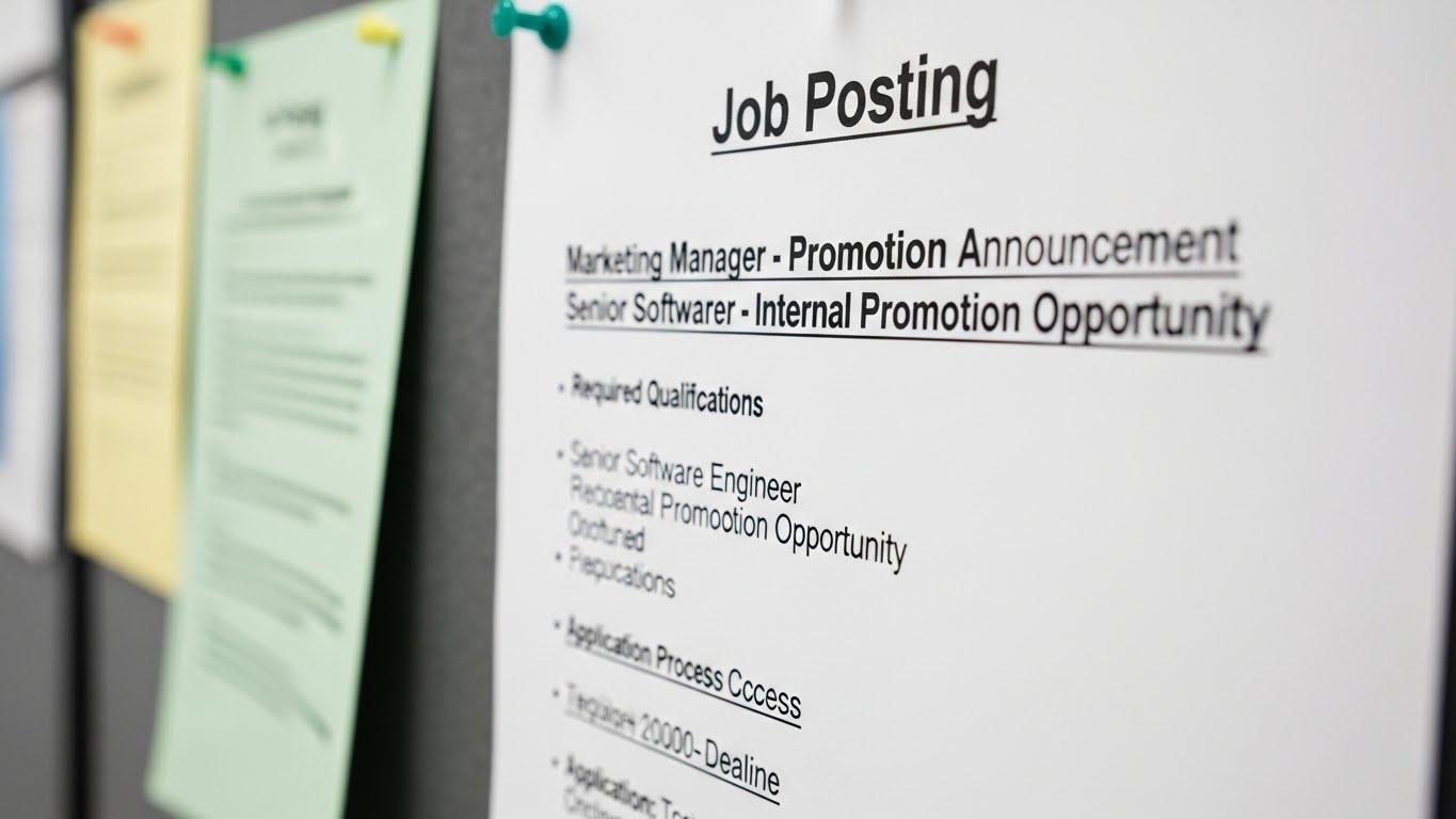 승진 발령문서공고문