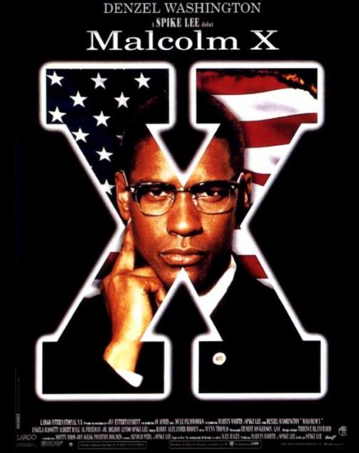 스파이크 리 감독의 영화 말콤 X 포스터.