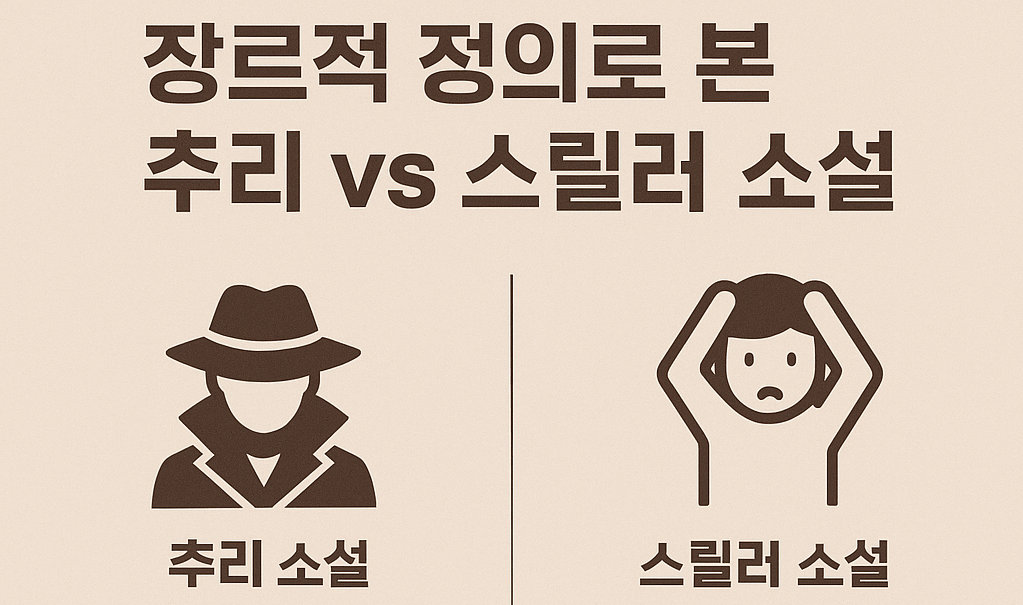 장르적 정의로 본 추리 vs 스릴러소설 이미지