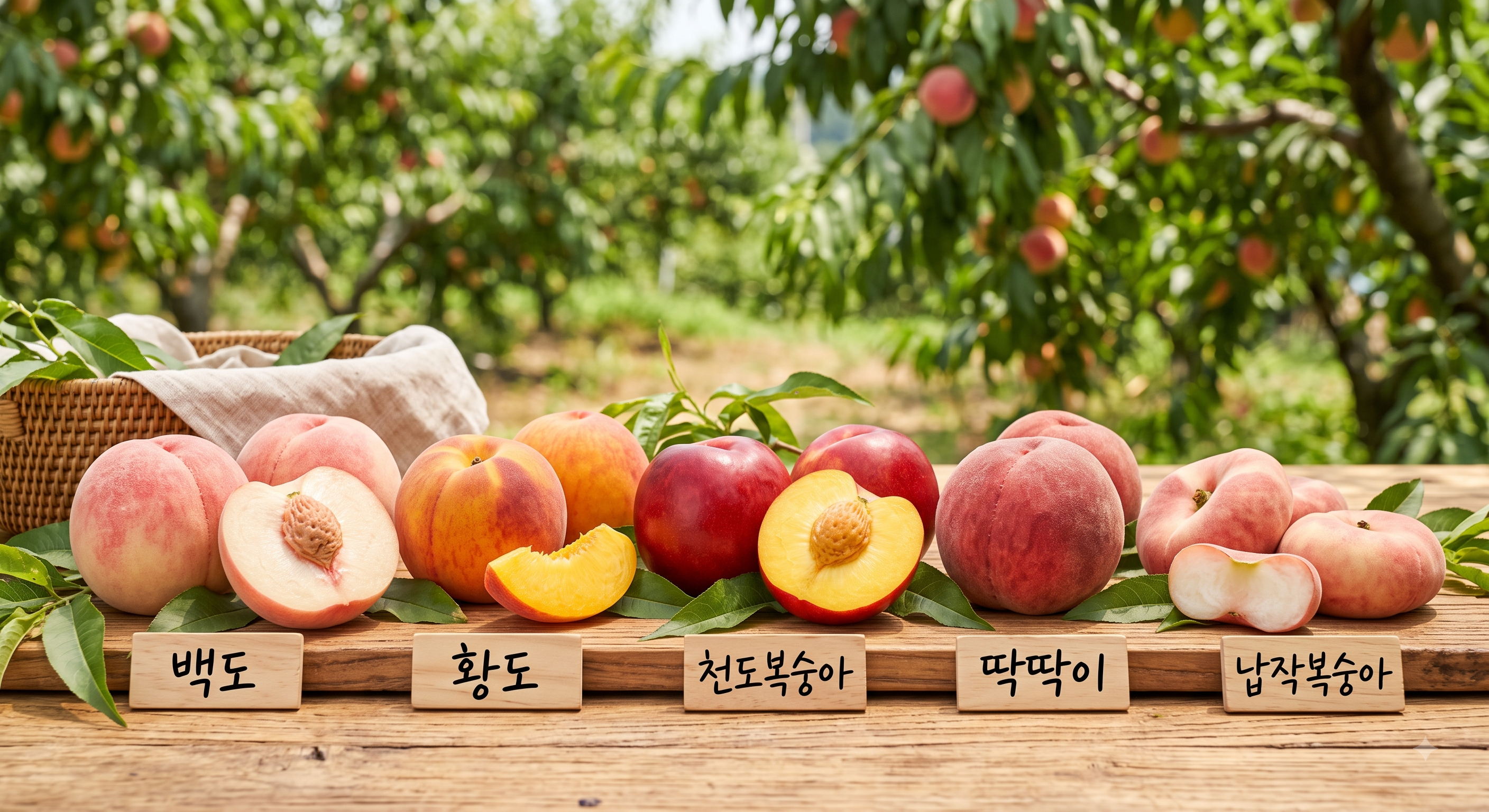 복숭아 종류