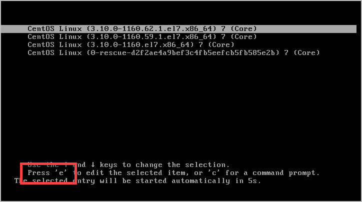 리눅스 안전모드 부팅