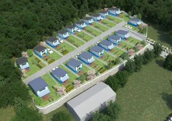 체류형 쉼터 3D 조감도와 정품 FF판넬 시공 과정_7