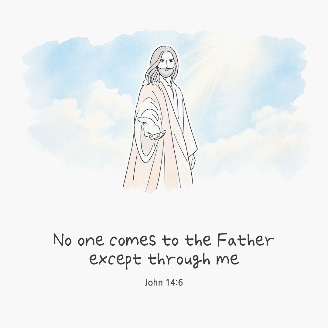 Today's Bible verse card John 14:6 scripture image