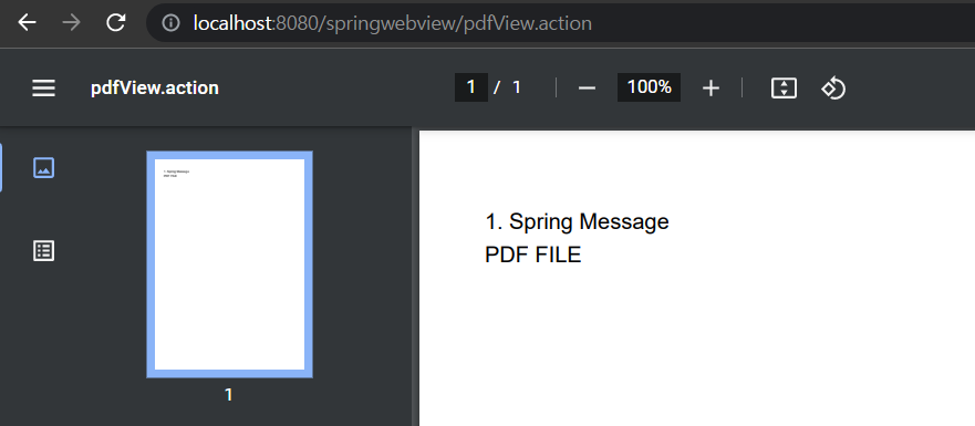 home.action에서 2번 클릭시 나오는 실행 화면