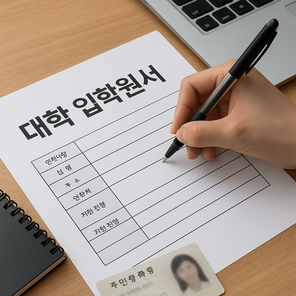 수시 원서접수 방법