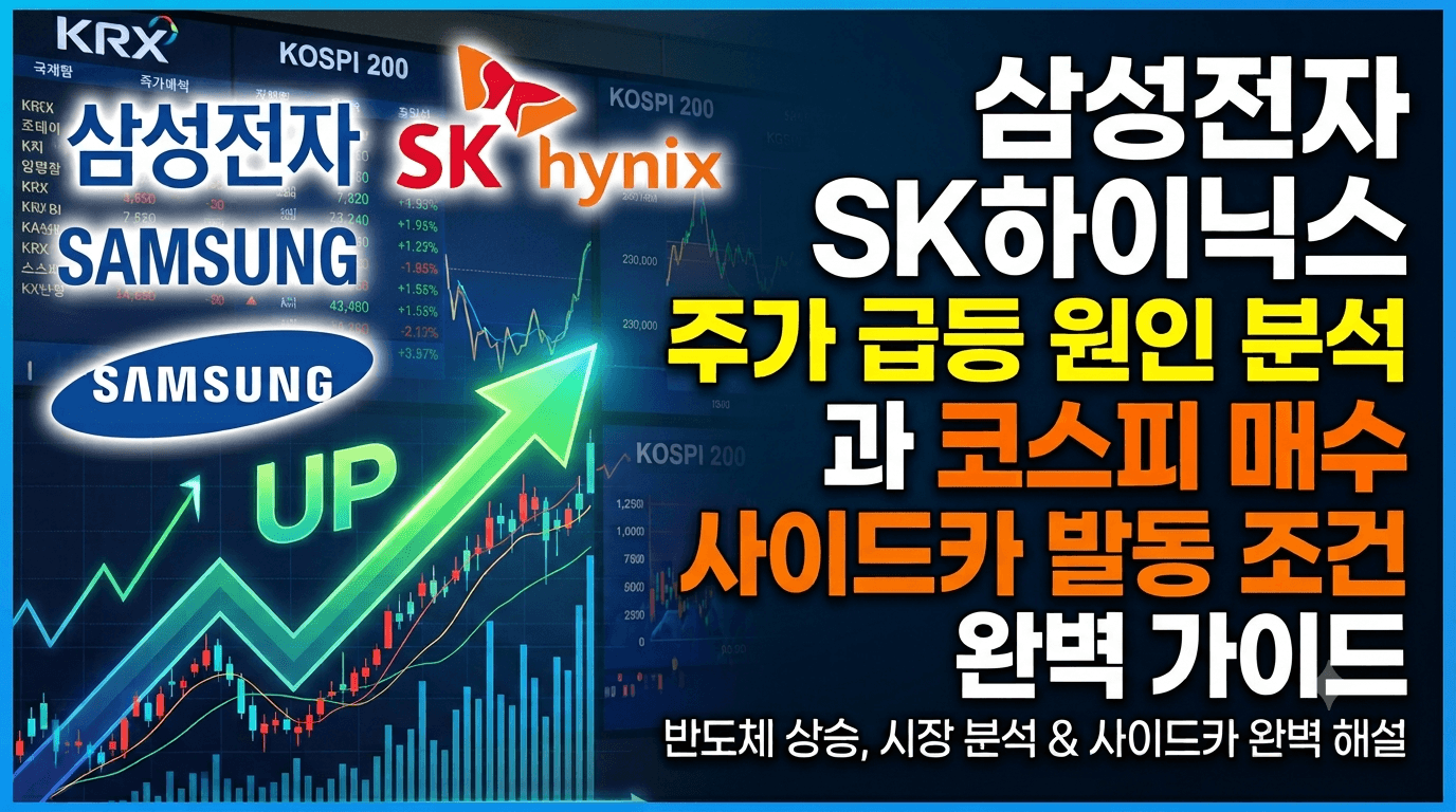 삼성전자 SK하이닉스 주가 급등 원인 분석과 코스피 매수 사이드카 발동 조건 가이드