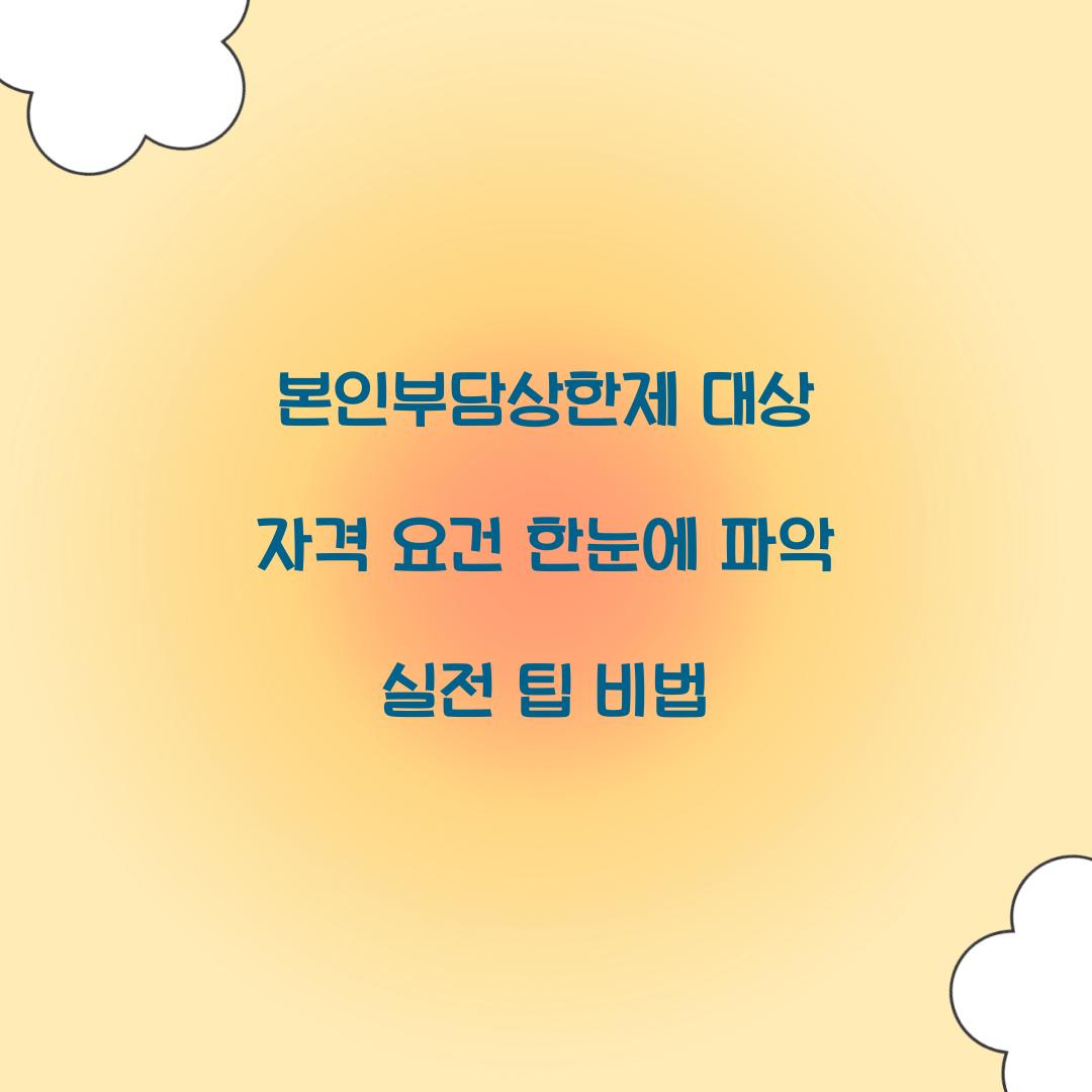 본인부담상한제 대상