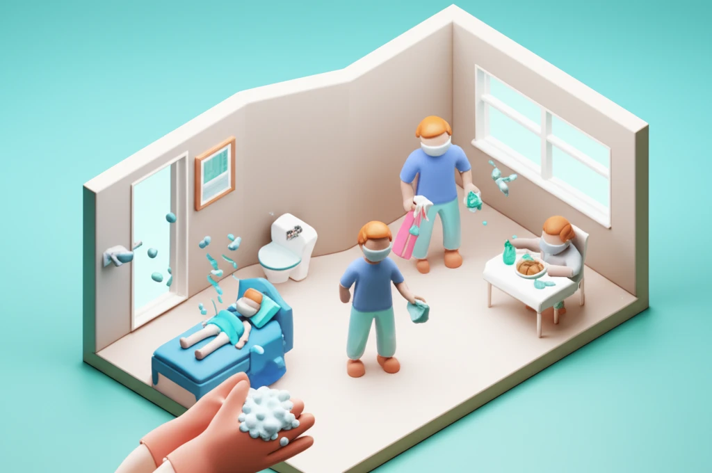 B형 독감 전염 예방을 위한 격리 기..