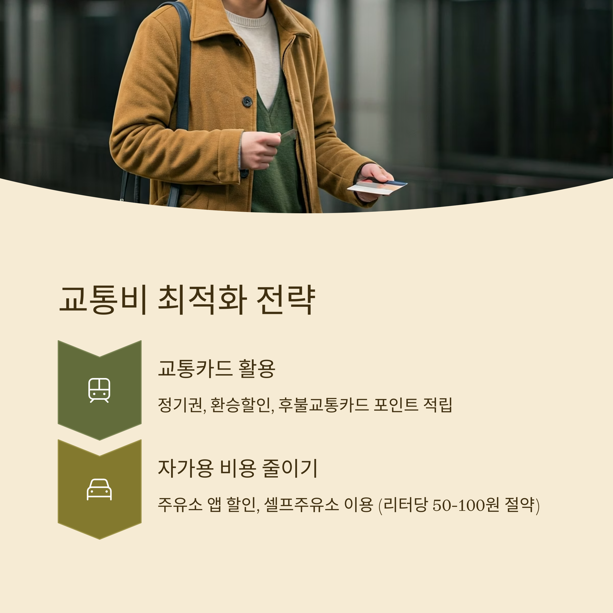 생활비 절약 교통비 줄이기