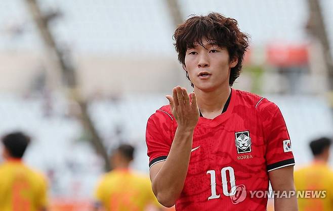 한국 중국 2-1 역전승