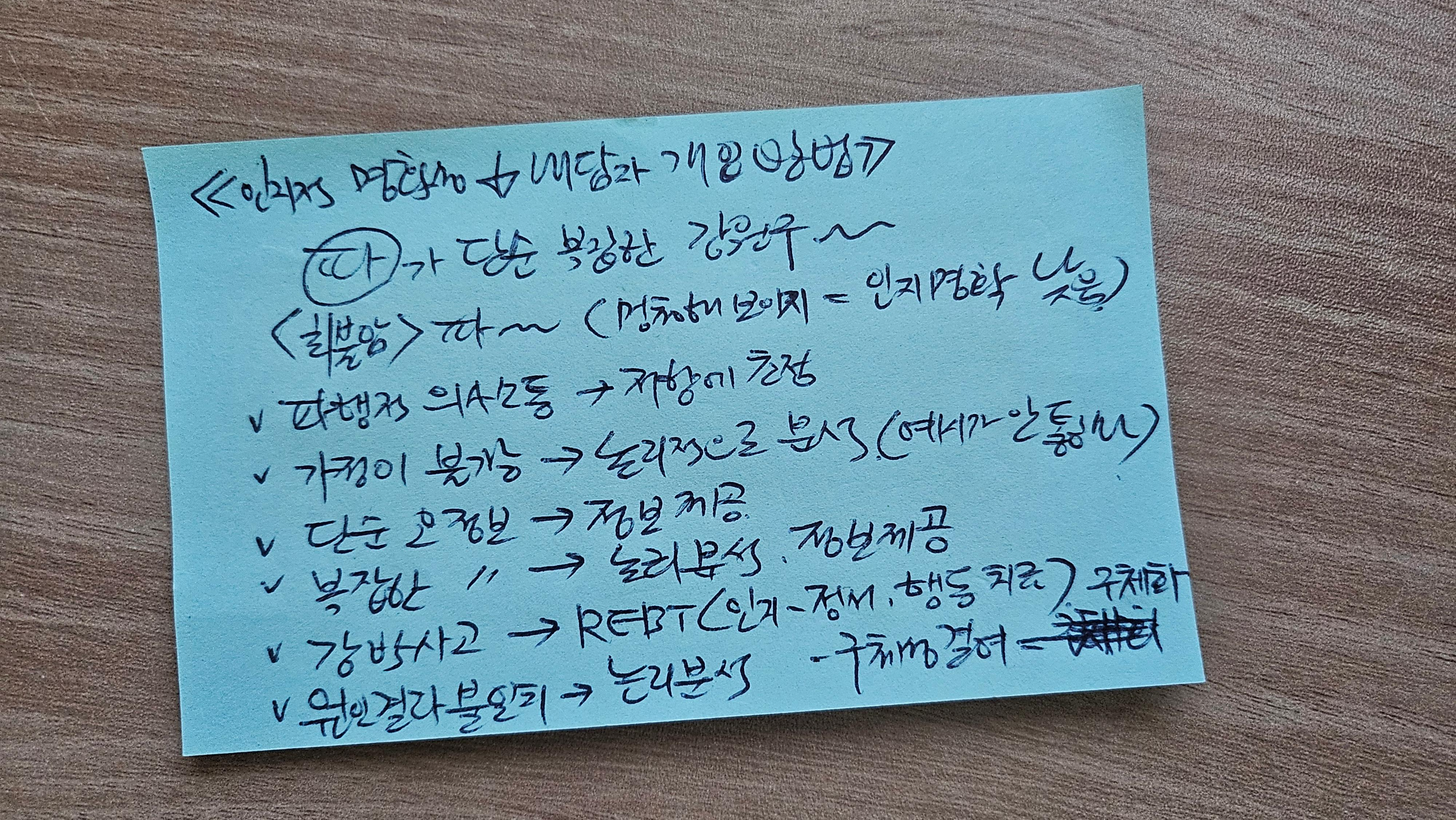 인지적 명확성이 낮은 내담자 유형과 개입방법