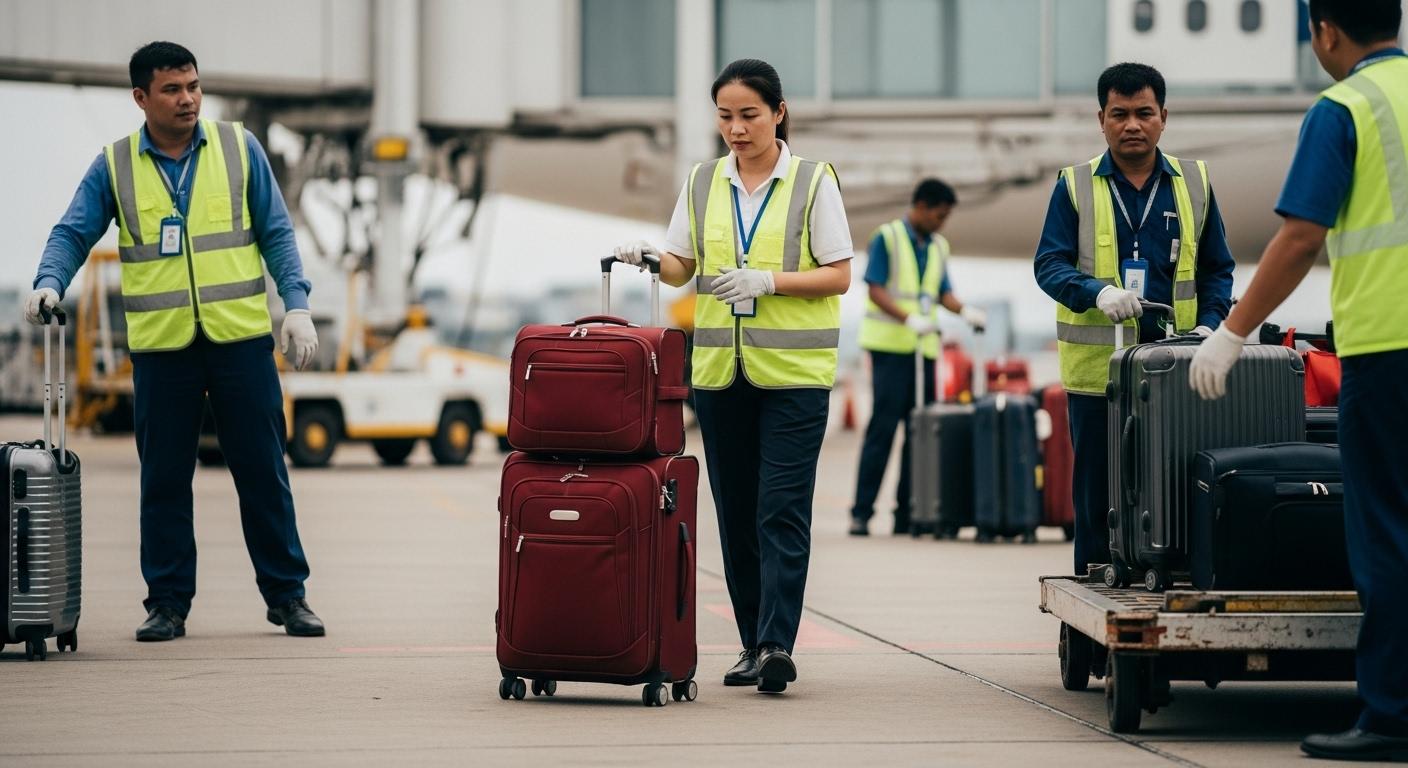비행기 경유 짐