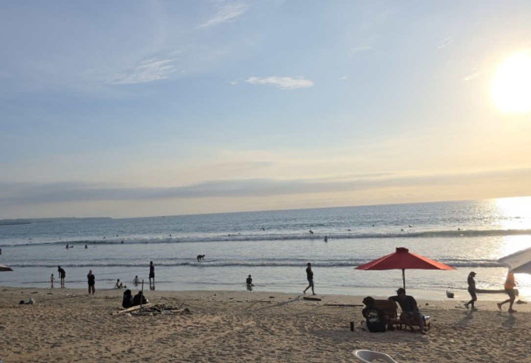 발리 꾸따 비치 초보자 서핑 체험하기