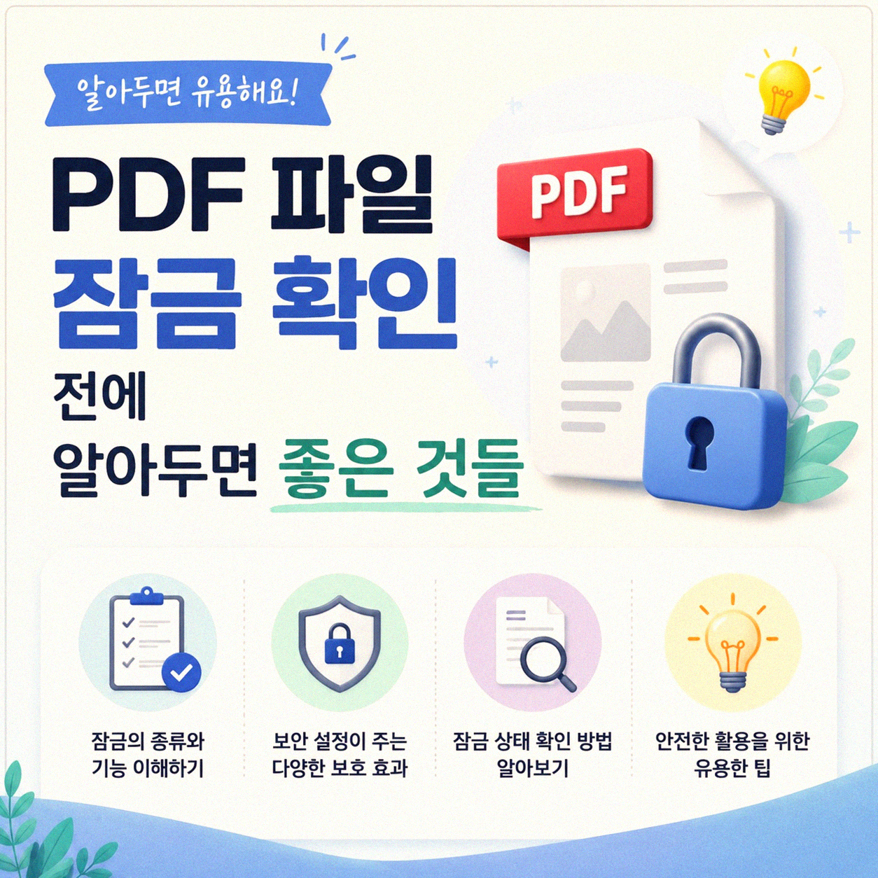 PDF 암호 걸린 파일 열기 전 뭘 확인해야 할까