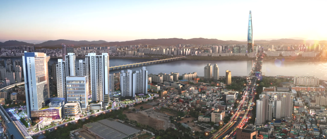 구의역-롯데캐슬-한강조망-사진