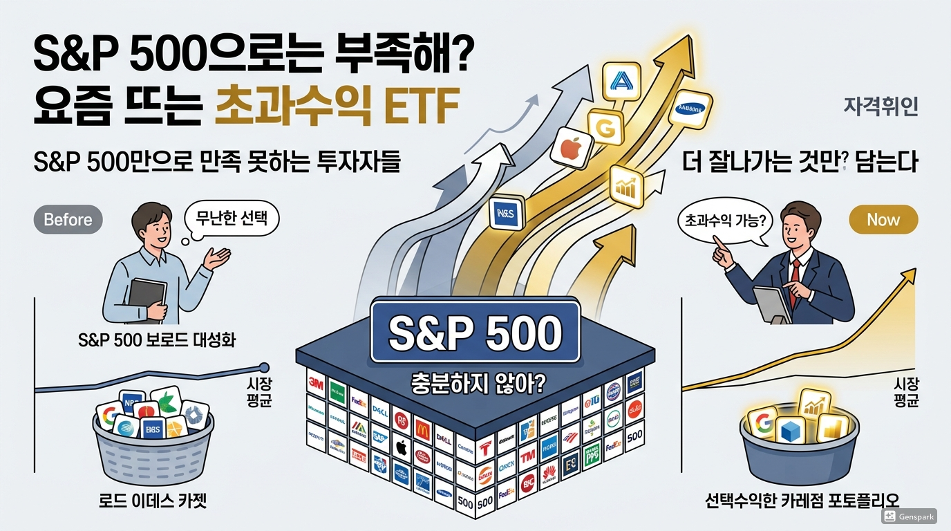 &ldquo;S&amp;P 500으론 부족해?&rdquo; 요즘 뜨는 초과수익 ETF 완전 정리