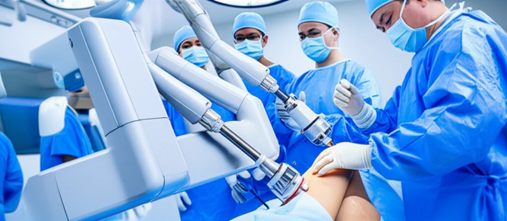 정확한 무릎 로봇 인공관절 수술, 빠..