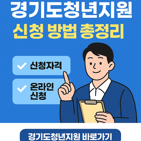 경기도청년지원 혜택