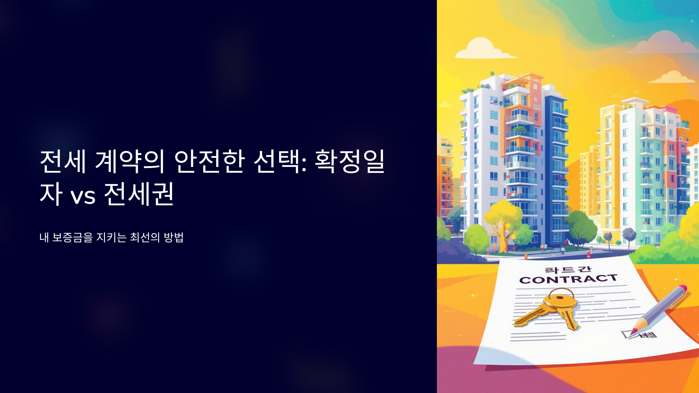 전세금 보호 확정일자 vs 전세권설정 완벽비교