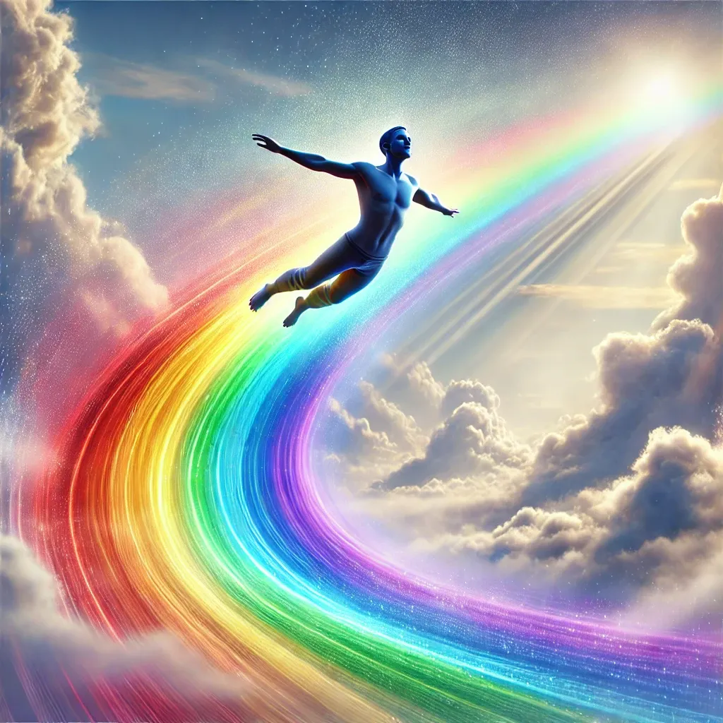무지개 속을 날아가는 꿈
