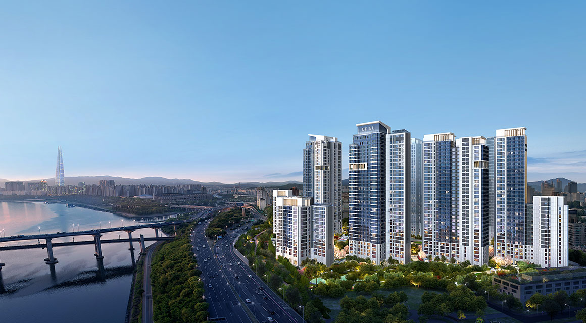 강남 청담 르엘 롯데캐슬 삼익아파트 재건축 투시도