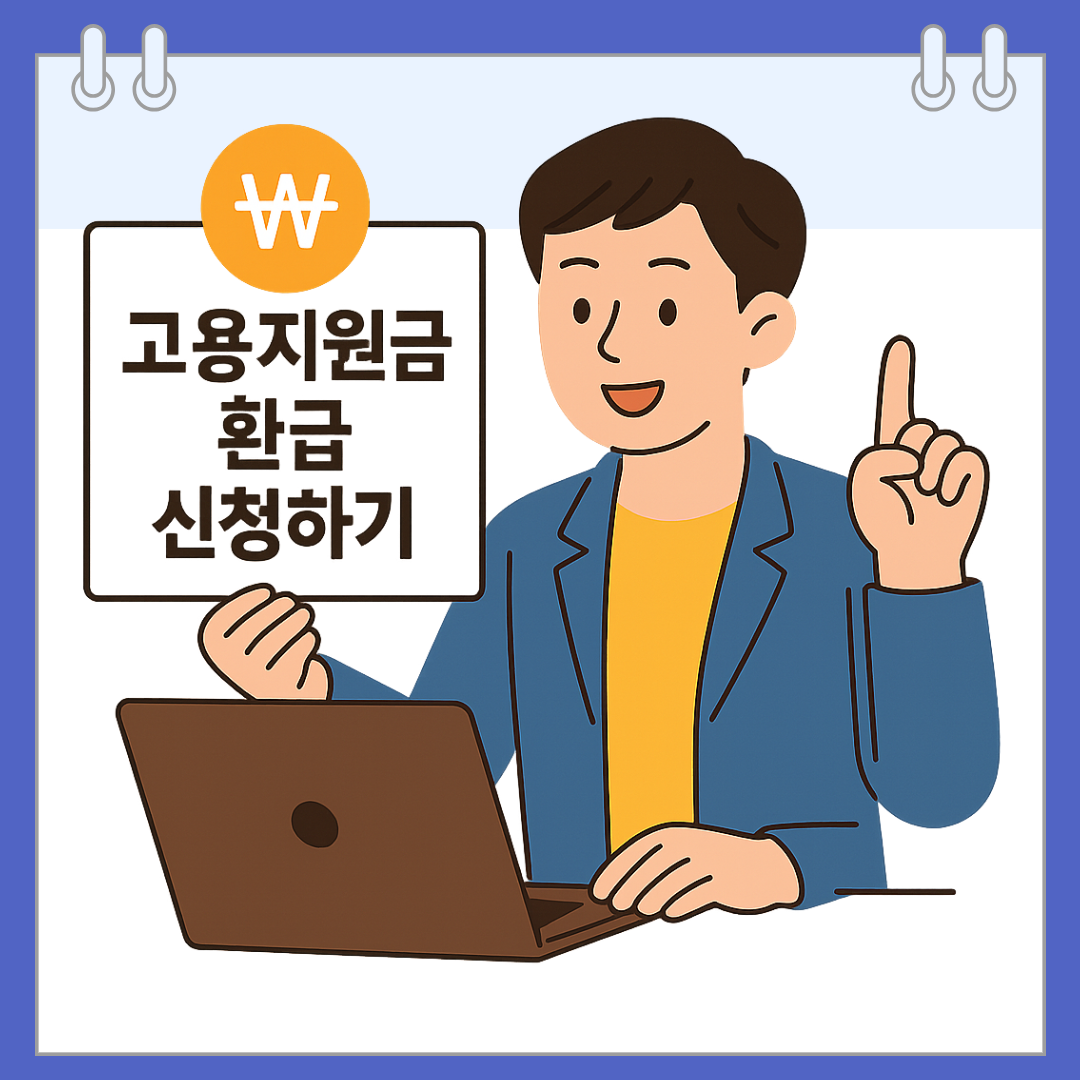 고용지원금 환급 신청하기
