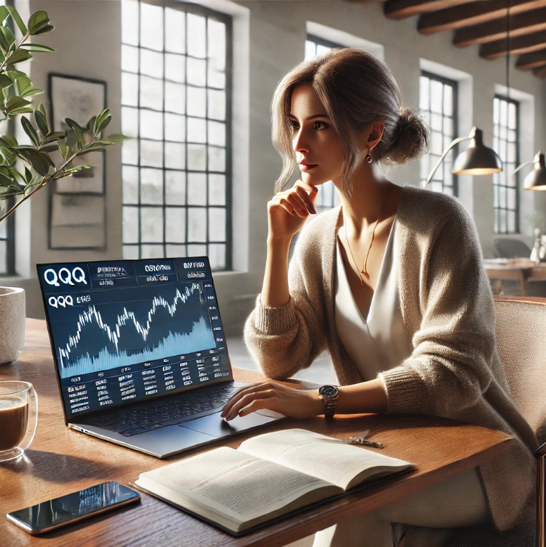 QQQ 처음 투자하는 30대 여성 이미지