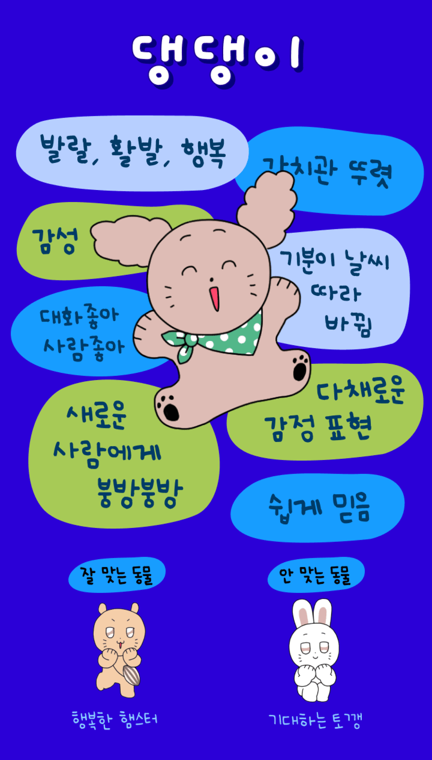 푸망 나만의 핑 테스트/ 해시태그 테스트/ 운명의 동물 테스트