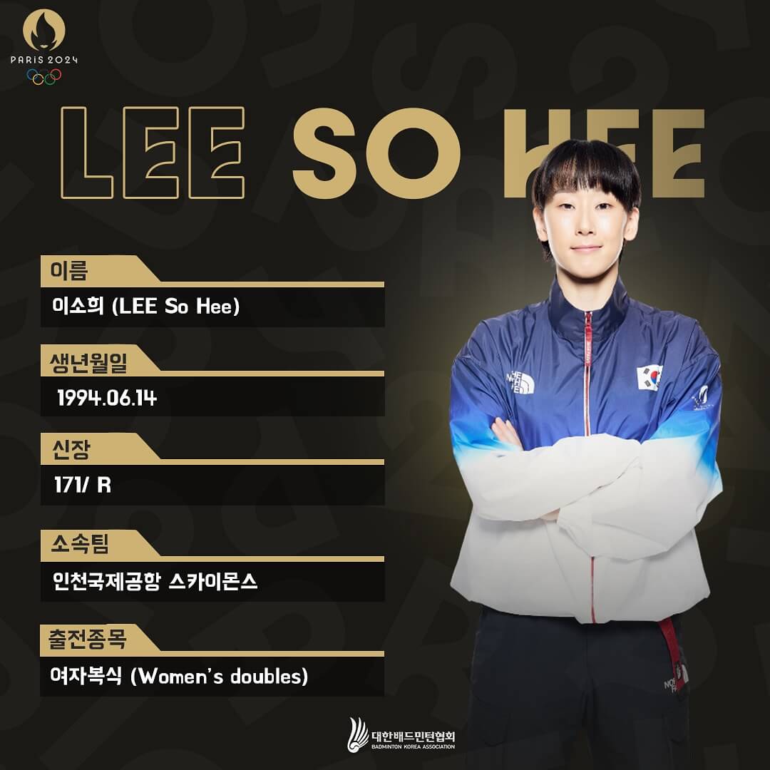 2024파리올림픽배드민턴국가대표선수단-이소희