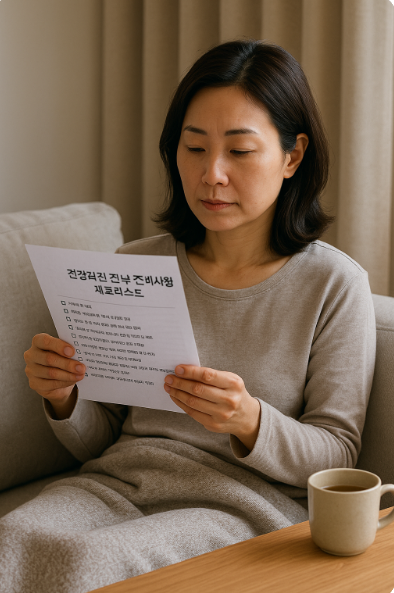 건강검진 후 주의할 점 & 회복 팁