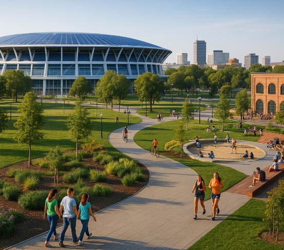 올림픽 도시 재개발 관련 사진