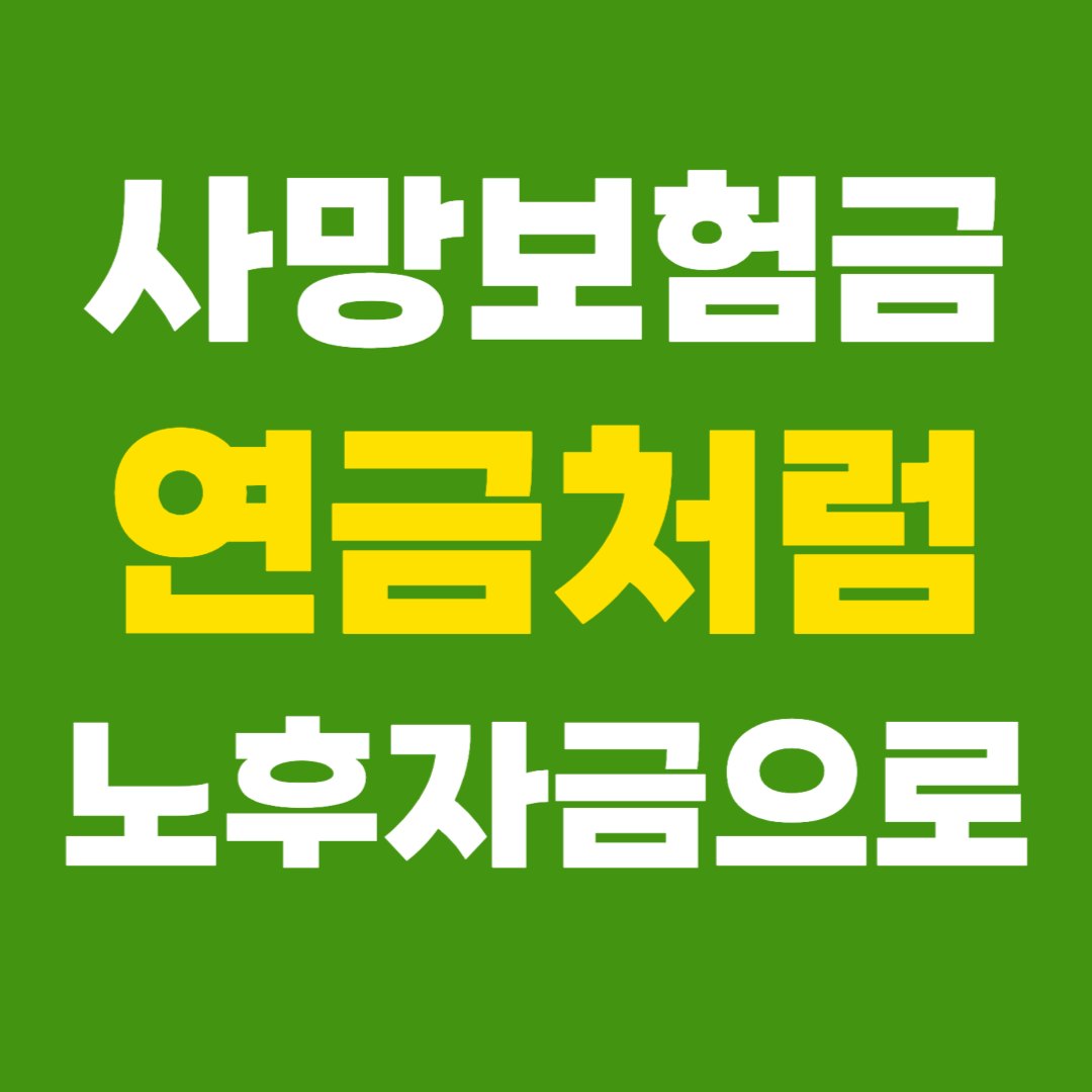 사망보험금 유동화 제도