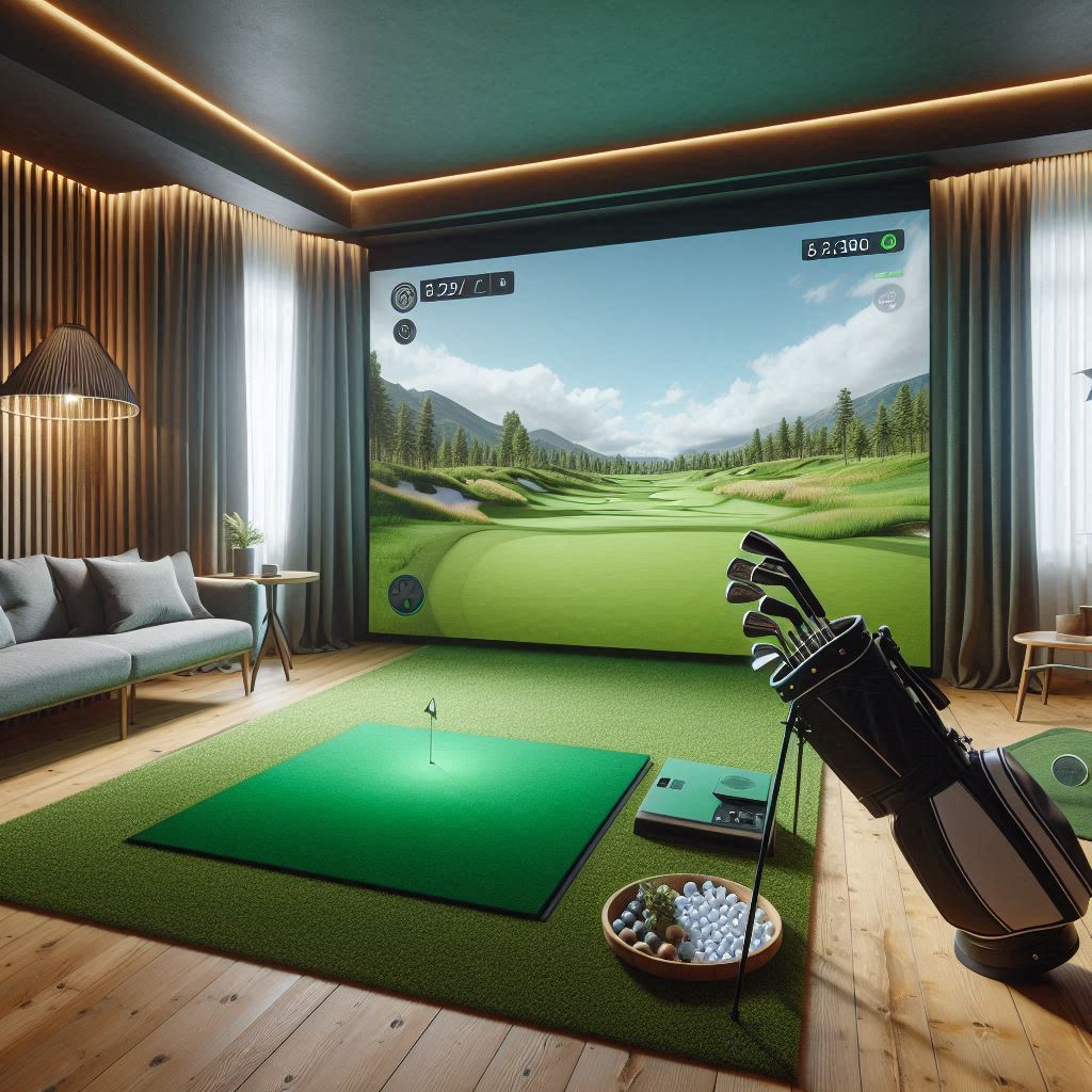 스크린골프장 배경