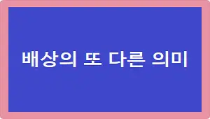 배상의 또 다른 의미