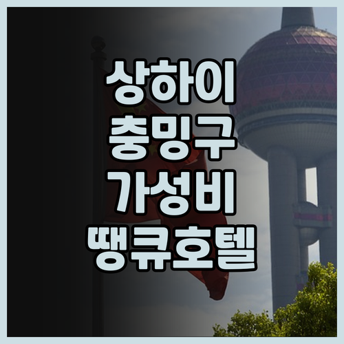 상하이 충밍구 '땡큐 호텔' 솔직 후