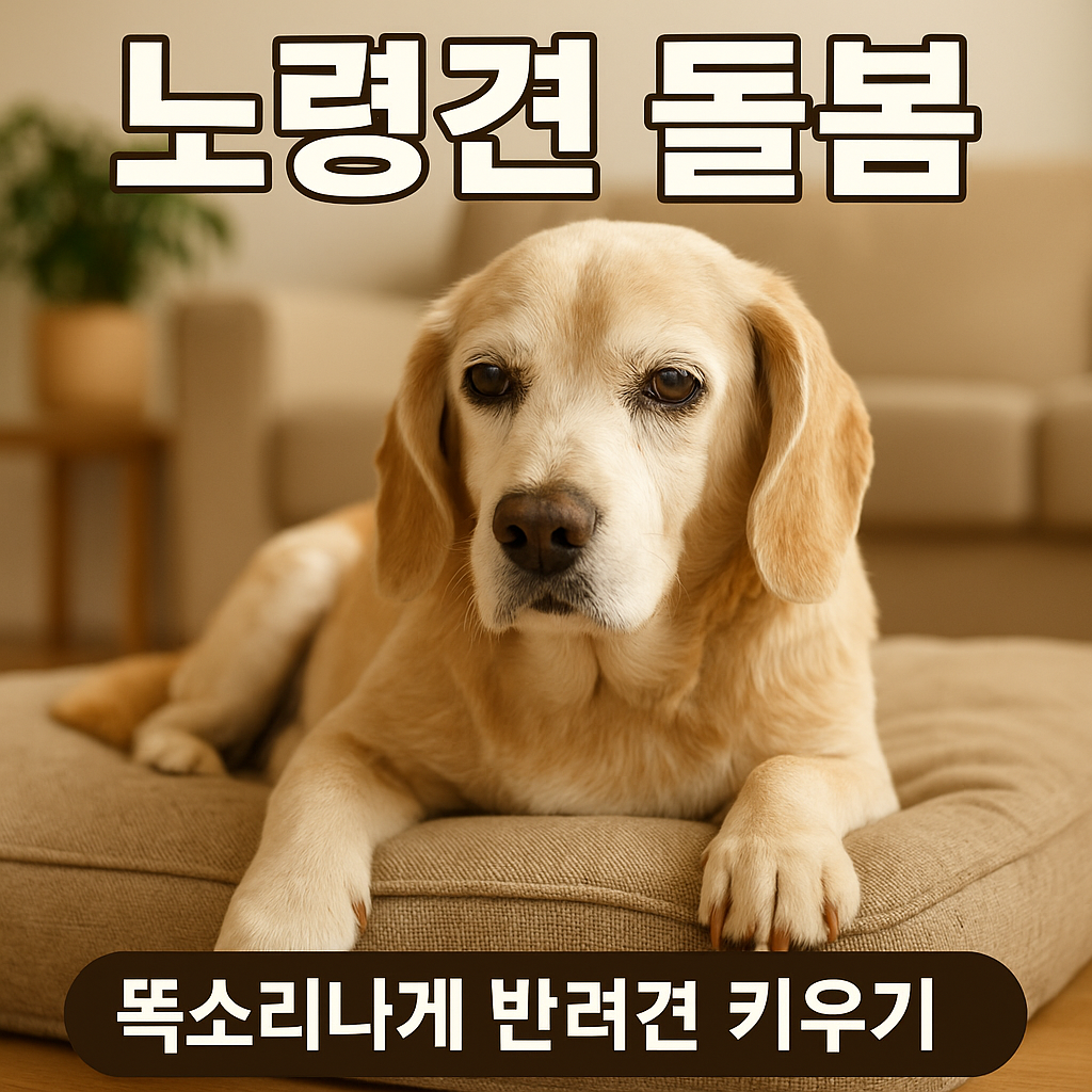 노령견 배변실수 키우는 환경 총정리