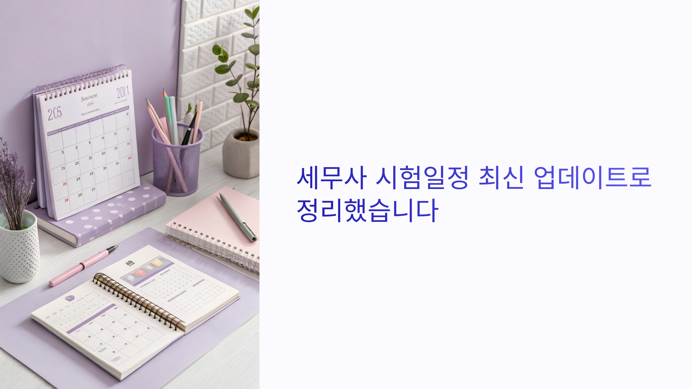 세무사 시험일정 최신 업데이트로 정리했습니다