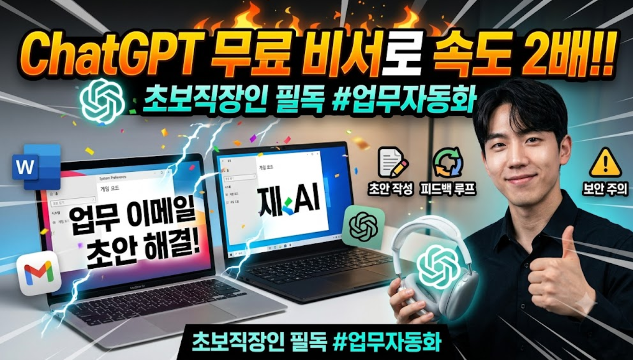 ChatGPT 무료 버전으로 이메일 초안 빠르게 작성하는 실전 기술