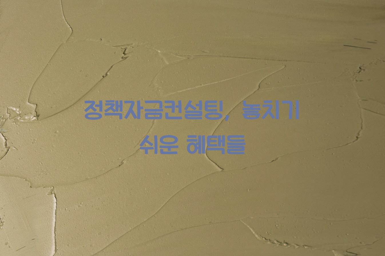 정책자금컨설팅