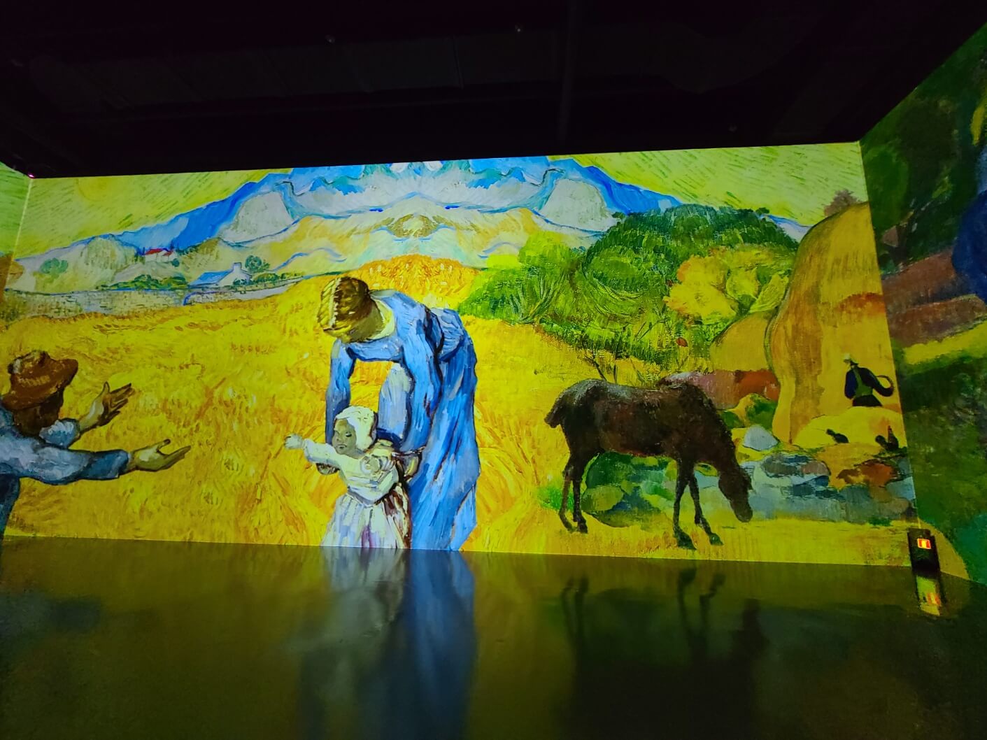 여수아르떼뮤지엄 미디어아트 명화1